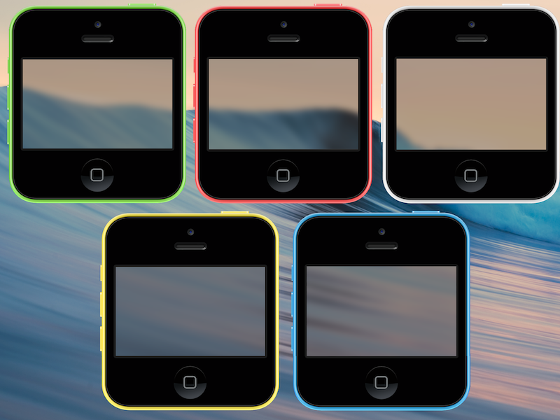 iPhone 5c Style Icons 5c color flat ios ios7 iphone translucent