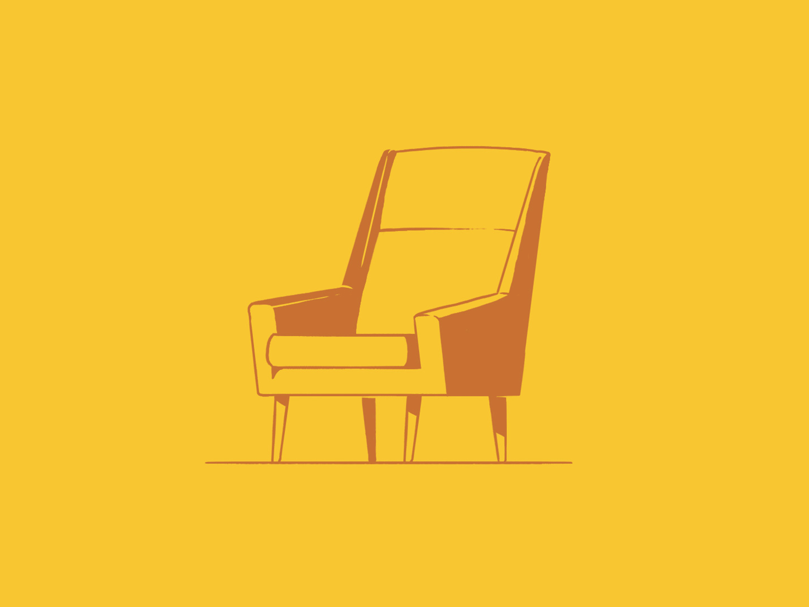 Have a seat! chairs furniture home illustration mid century modern scandinavian