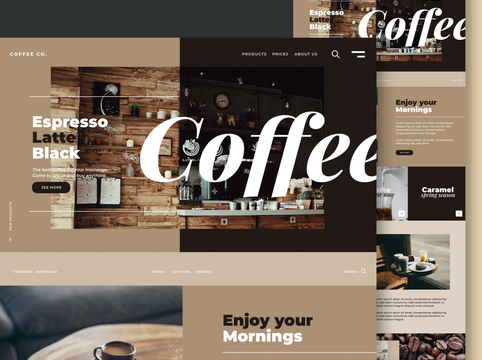 Coffee Shop & Restaurant - Website