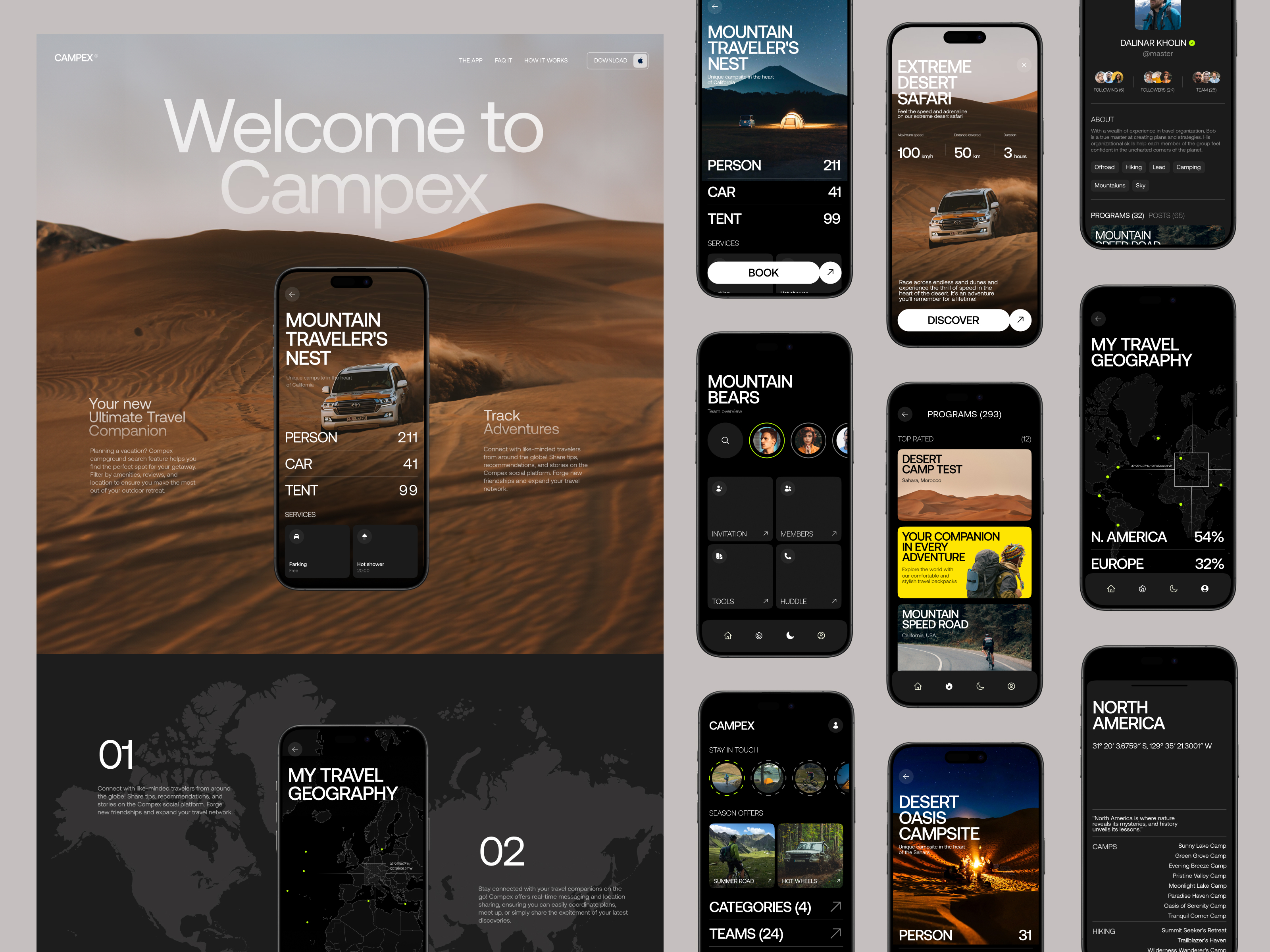 Case Study: Active Rest Mobile App active lifestyle active rest app design application branding camping design graphic design hiking interaction design interface mobile mobile app mobile design mobile ui traveling ui user experience user interface ux