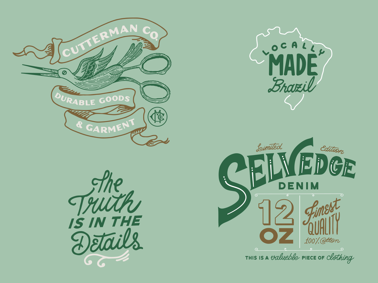 SELVEDGE | Graphic pack apparel badge design graphic design illustration lettering logo selvedge t shirt