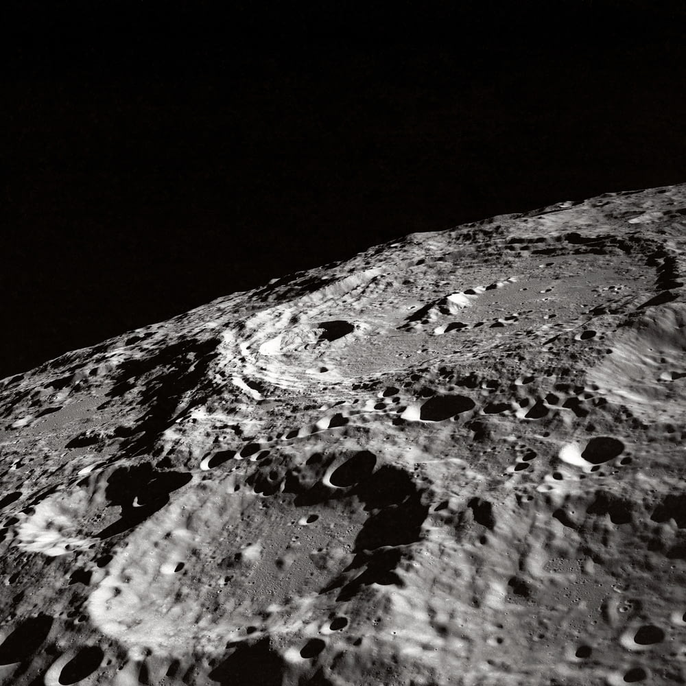 foto da superfície da lua