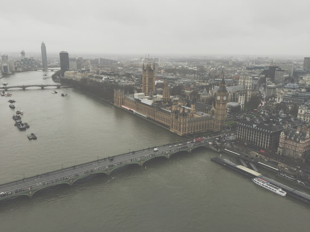 veduta aerea del Big Ben di Londra in Inghilterra