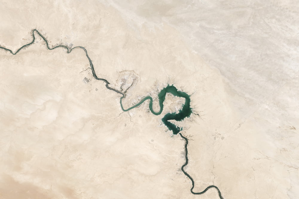 Imagem de satélite do rio