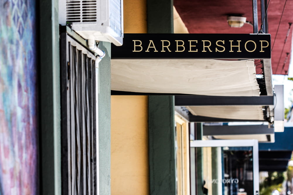 Barbershop signage