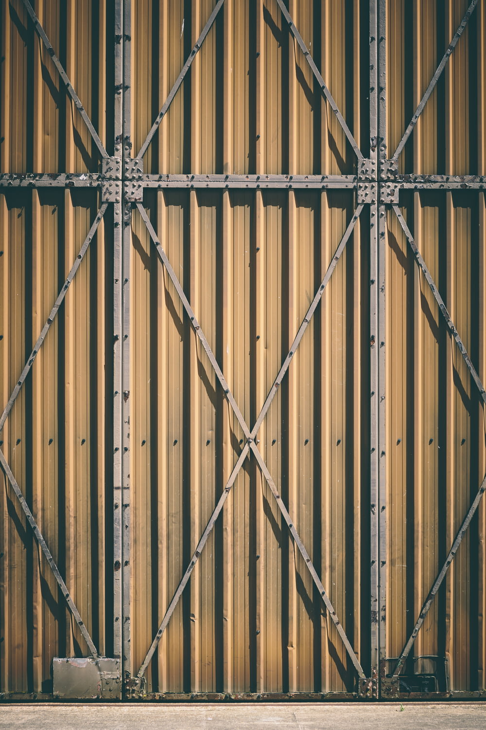 brown metal gate