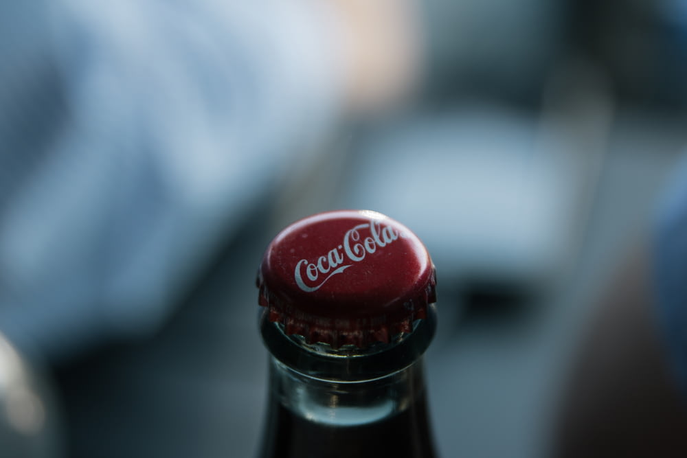 closeup photo of Coca-Cola bottle
