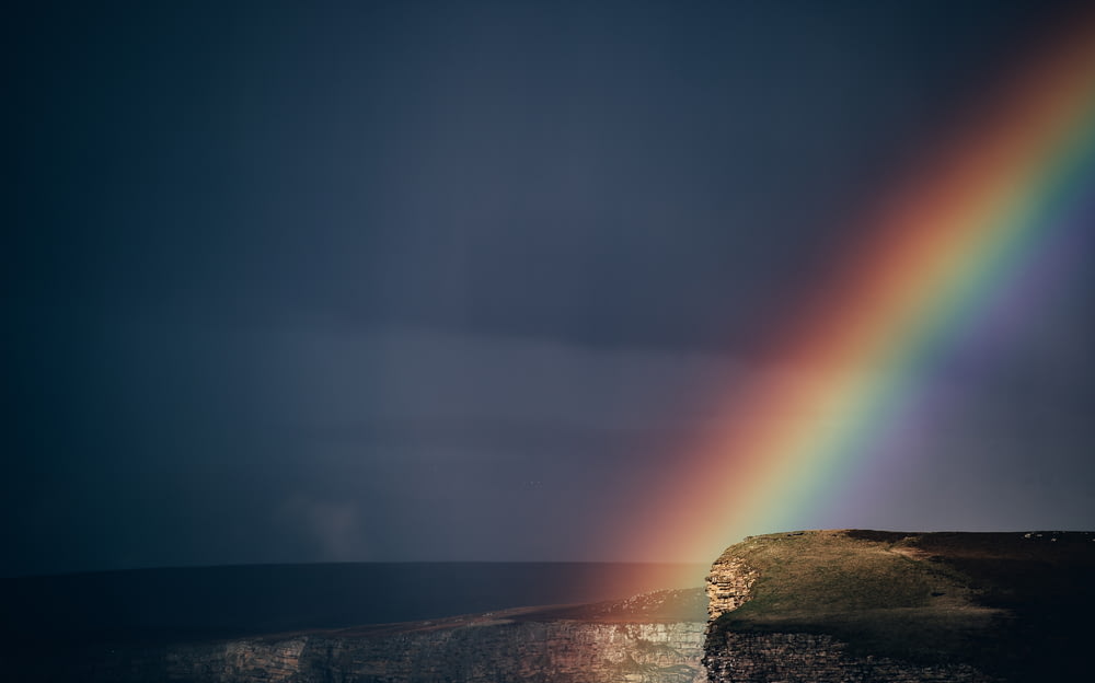 rainbow on plateau photo
