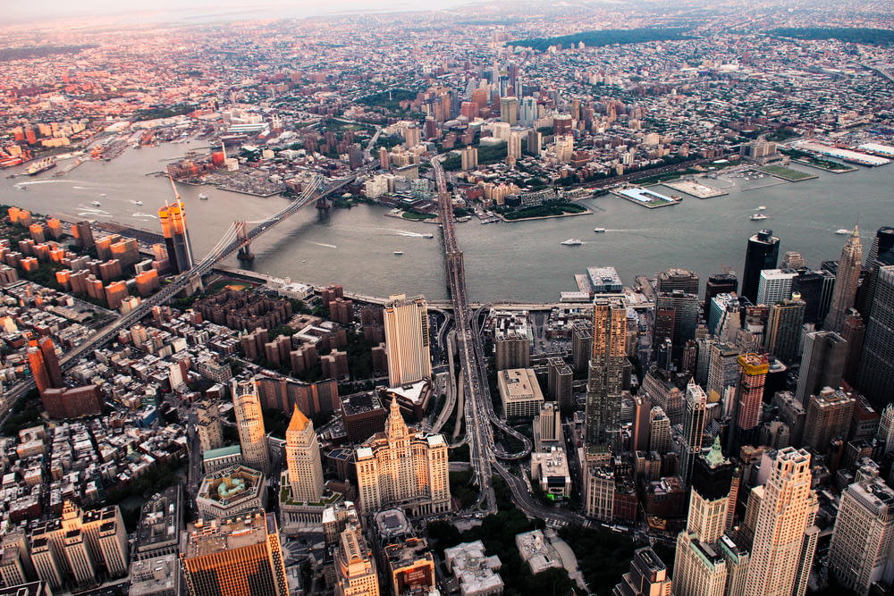 aerial view of New York city during daytime