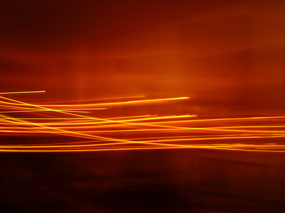 landscape photography of orange lights