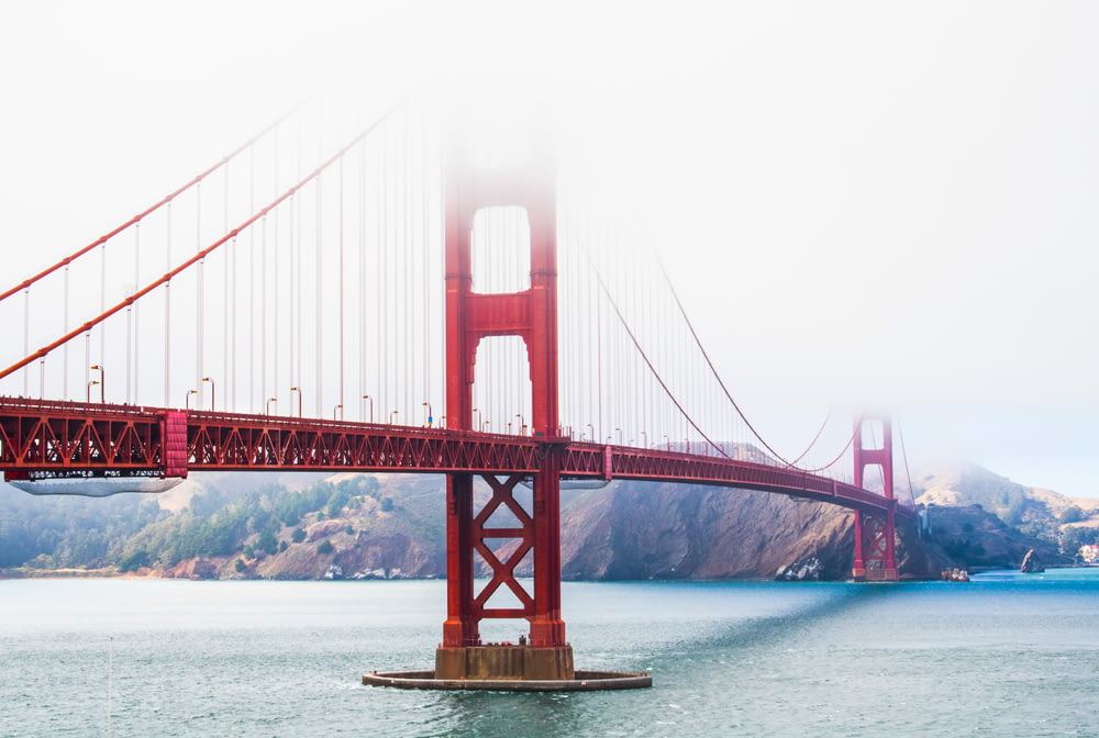 vista del ponte di San Francisco durante il giorno