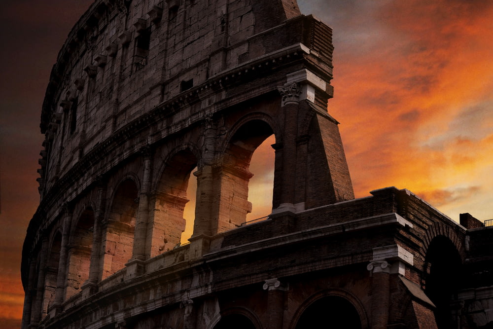 foto del Coliseo durante la hora dorada