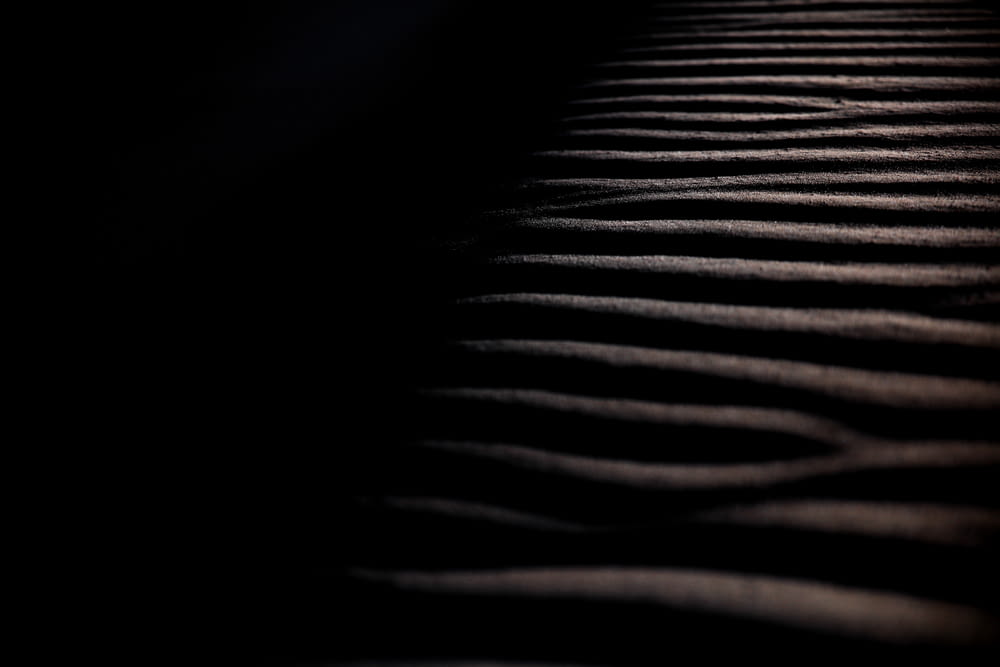 gray sand in chiaroscuro photography