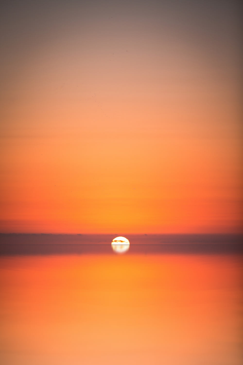 sunset on ocean