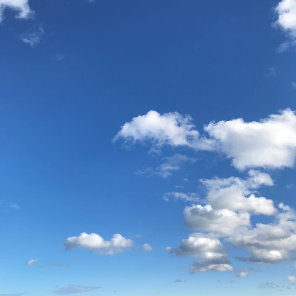 nuages blancs et ciel bleu pendant la journée