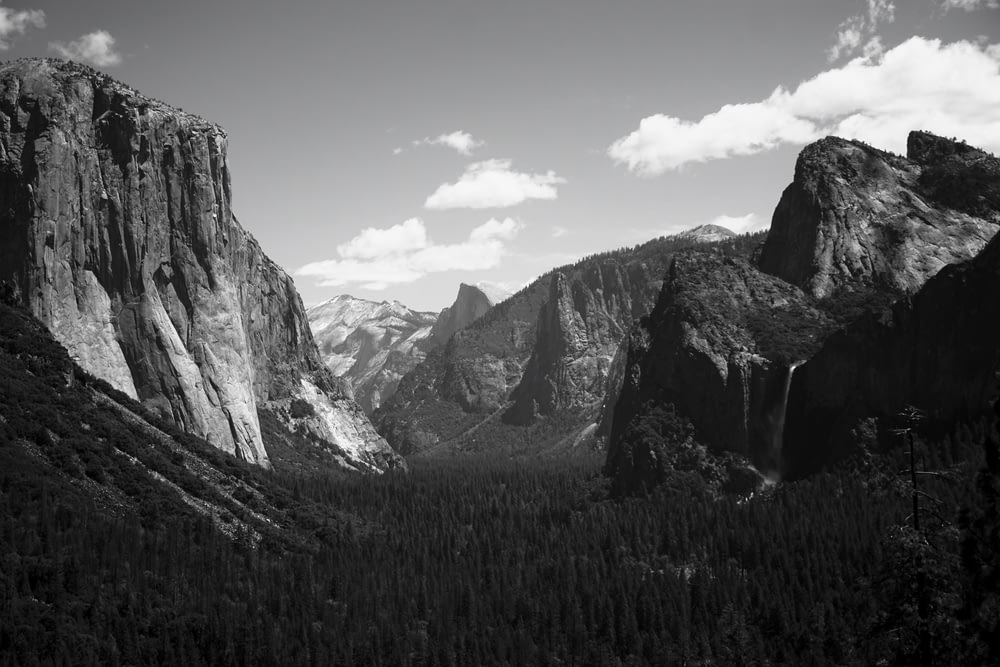 grayscale photography of El Capitan, Yosemite