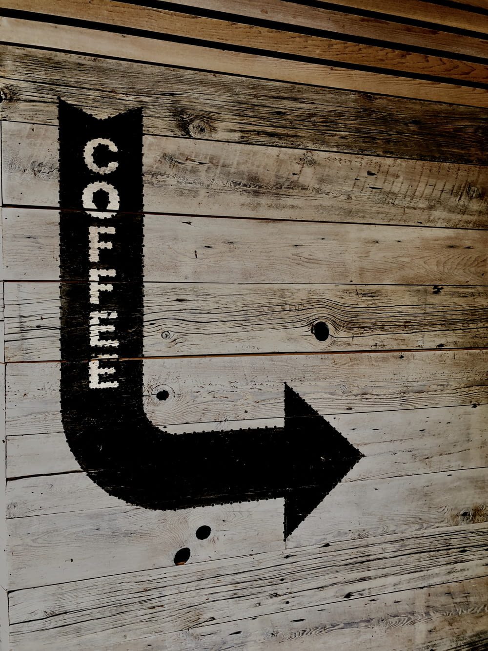 coffee arrow right sign