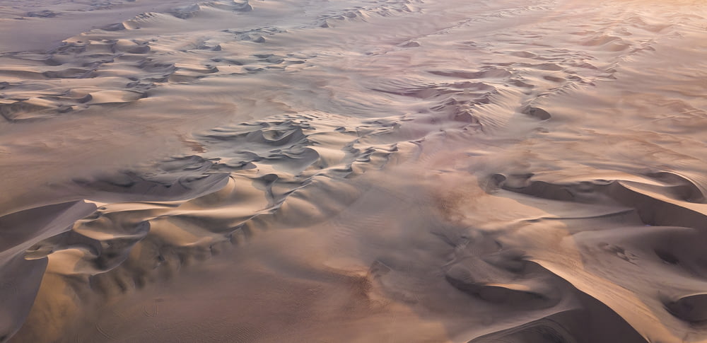 veduta aerea del deserto