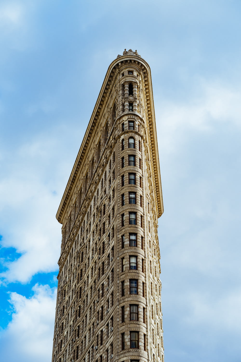 low angle photography of flat iron building