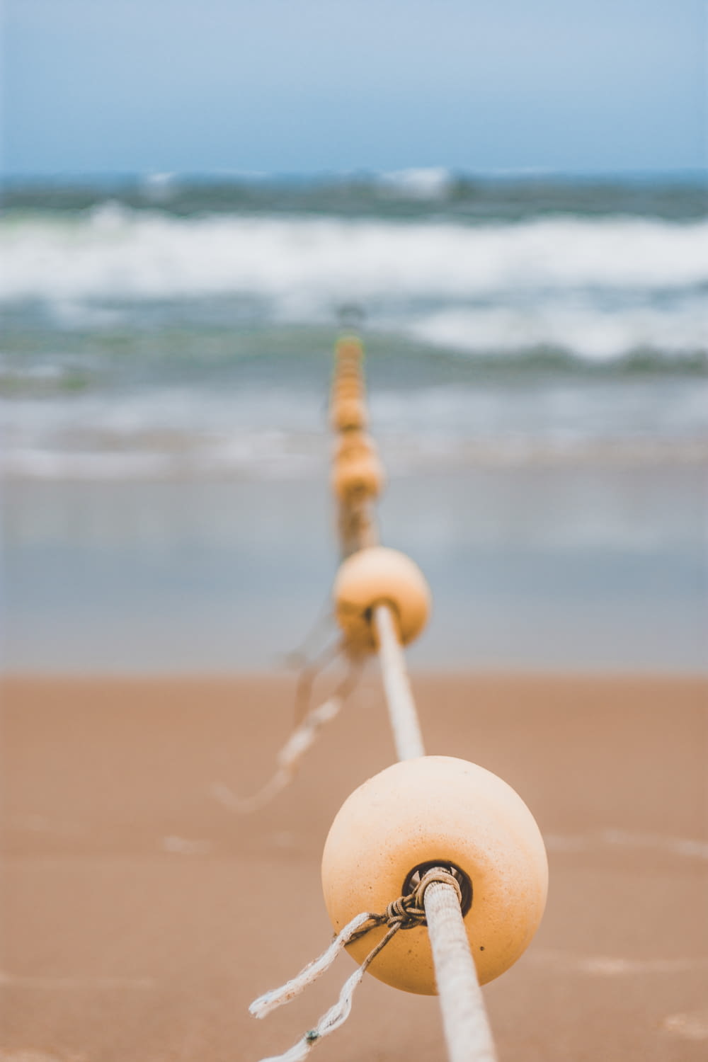 ball rope in seashore