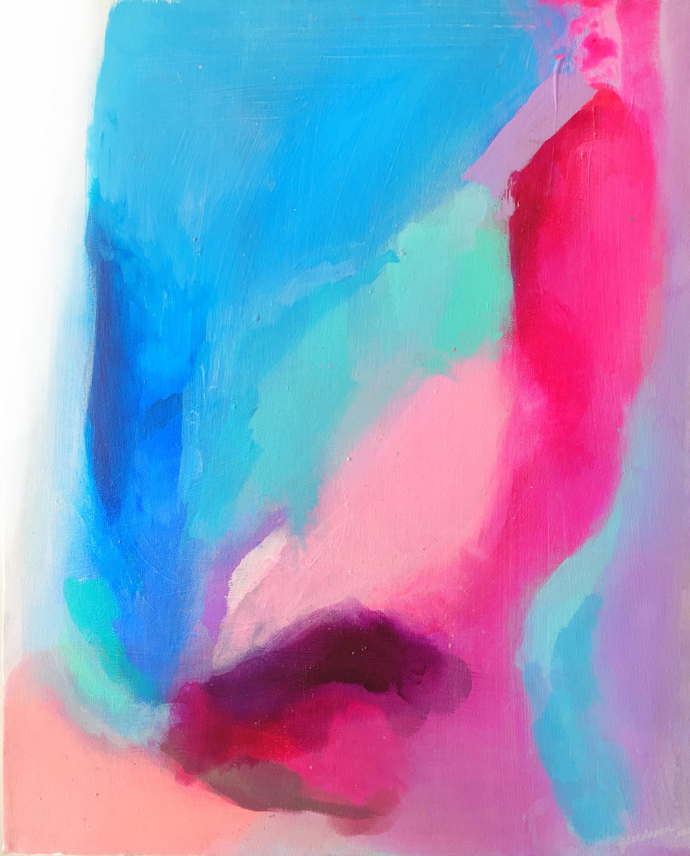 peinture abstraite multicolore