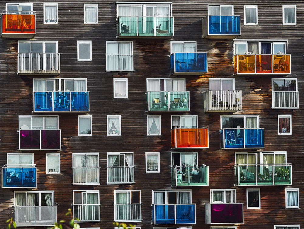 multicolored window wallpaper