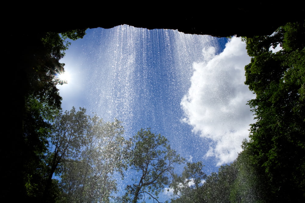滝のローアングル写真