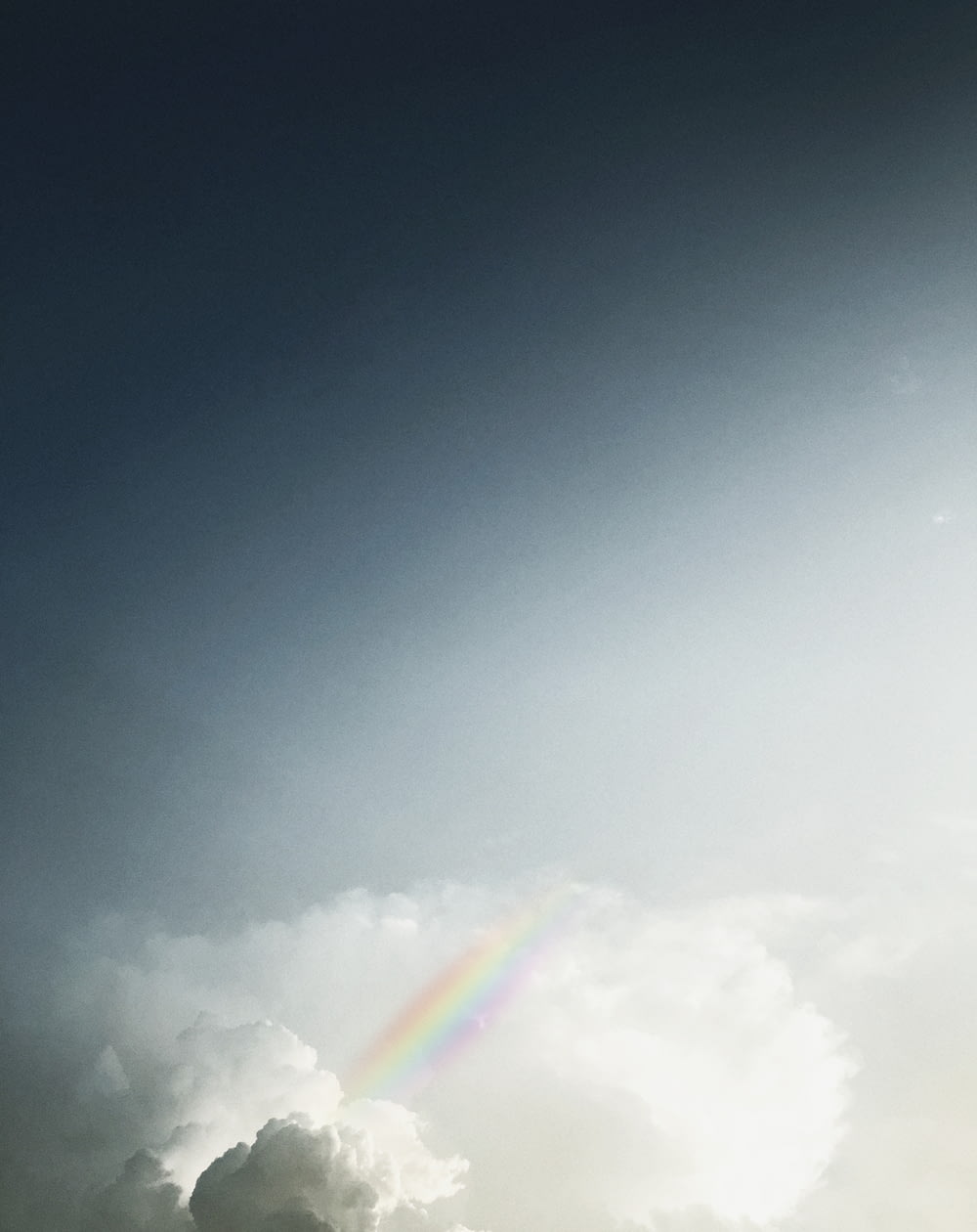 rainbow on clouds