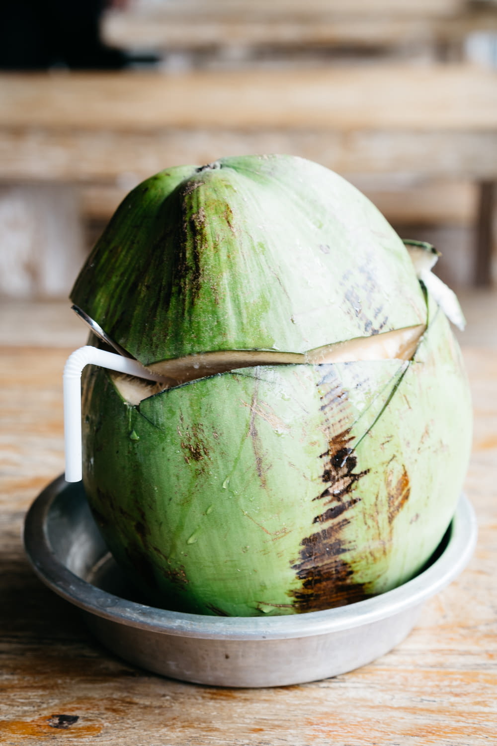 coconut tree on bowl