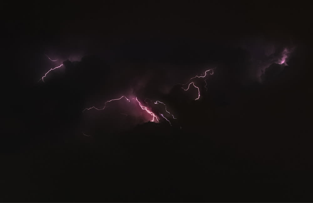 timelapse photo of lightning