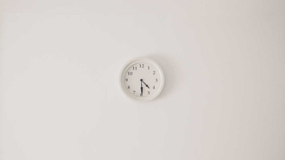round white wall clock