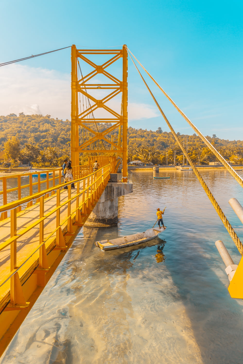 ponte in metallo giallo