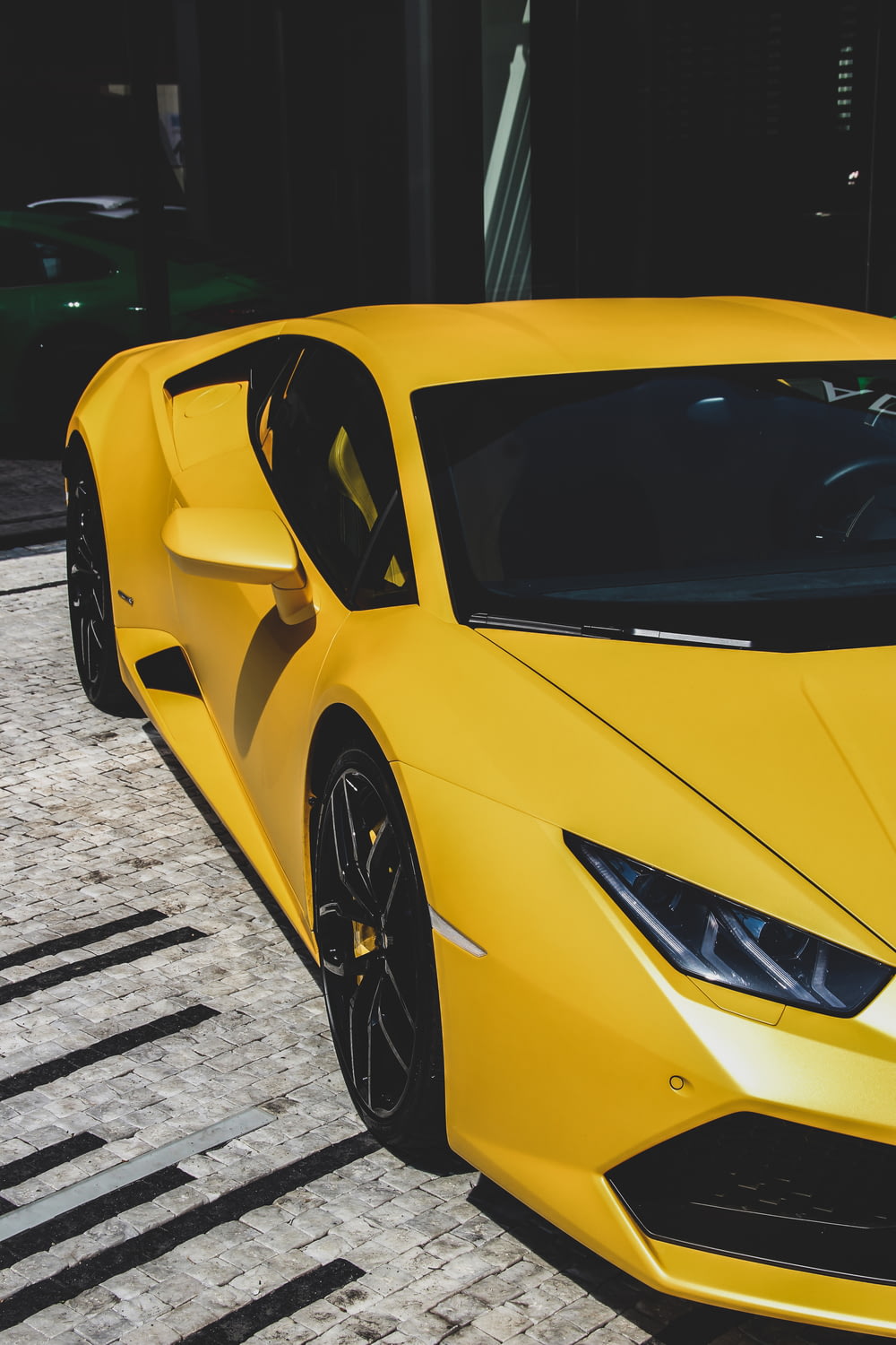 yellow Lamborghini Hurracan