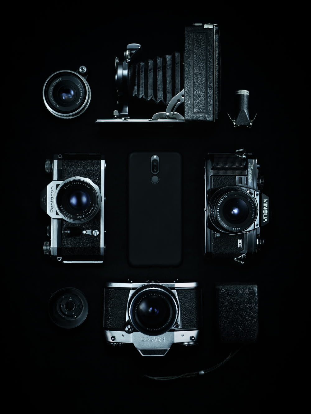 black film cameras