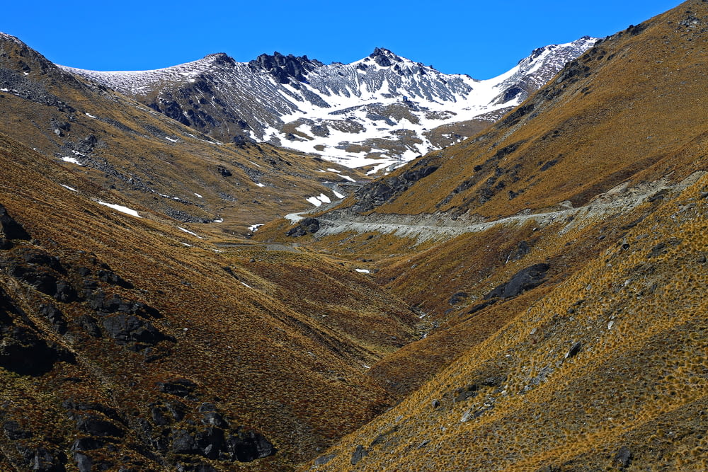 bird's-eye view photography of mountain range