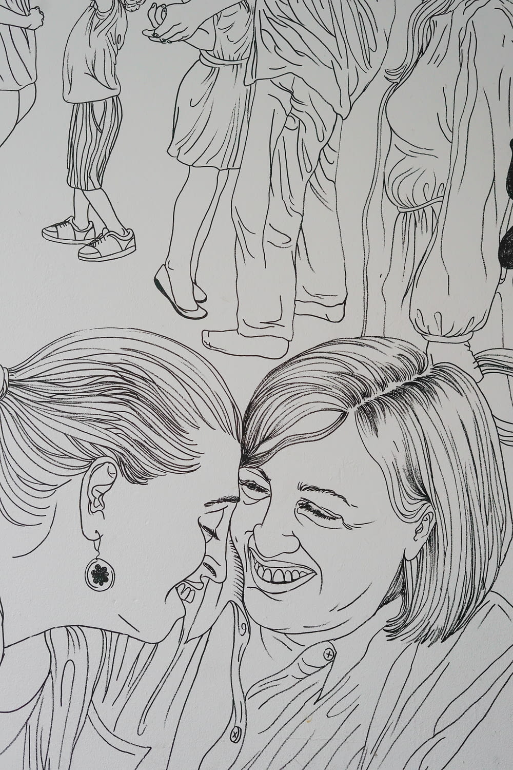 two woman sketch