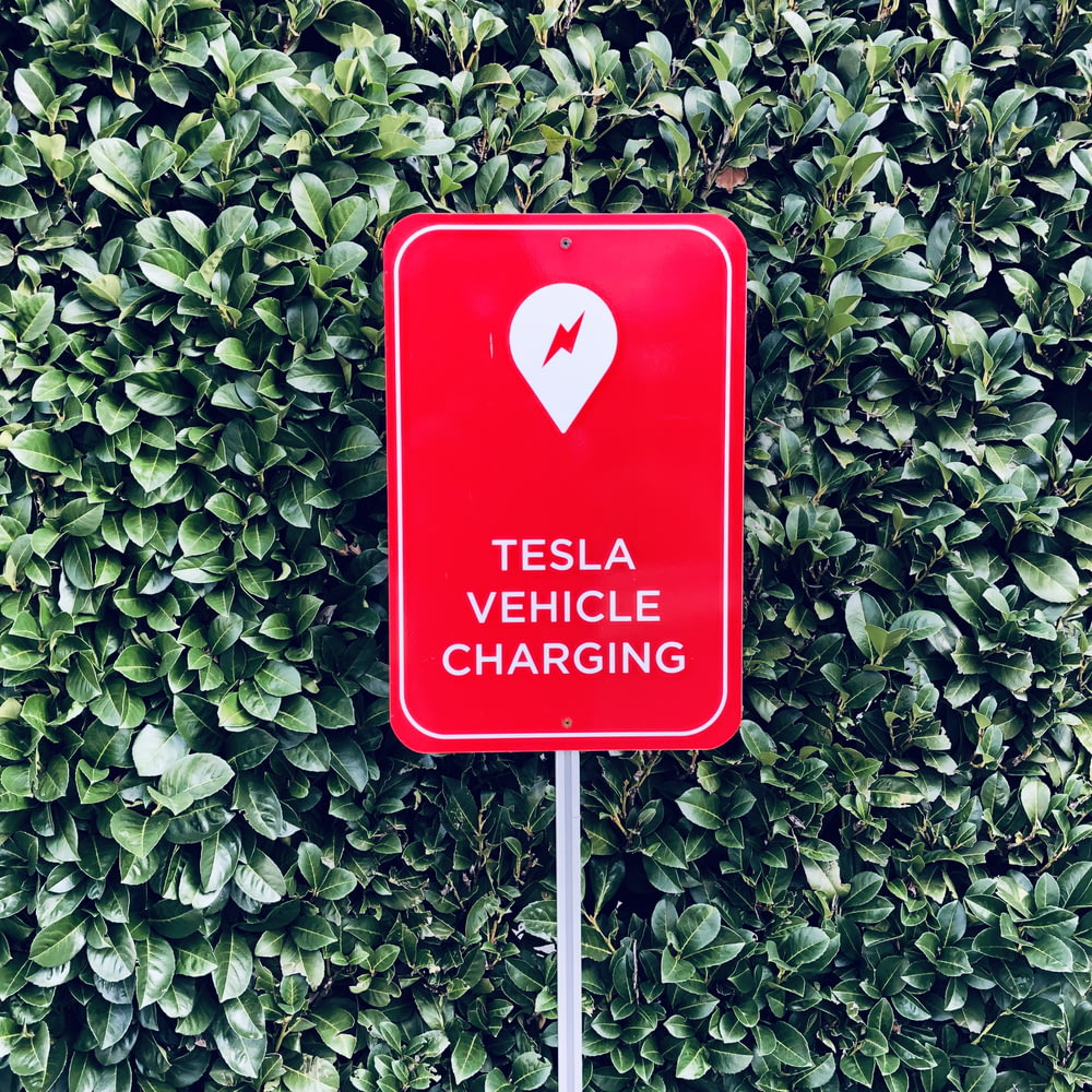 Tesla Vehicle Charging sign