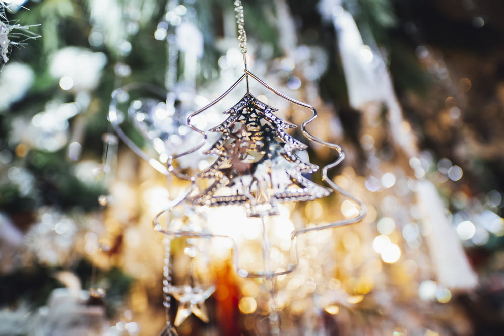 close-up photo of Christmas tree ornament