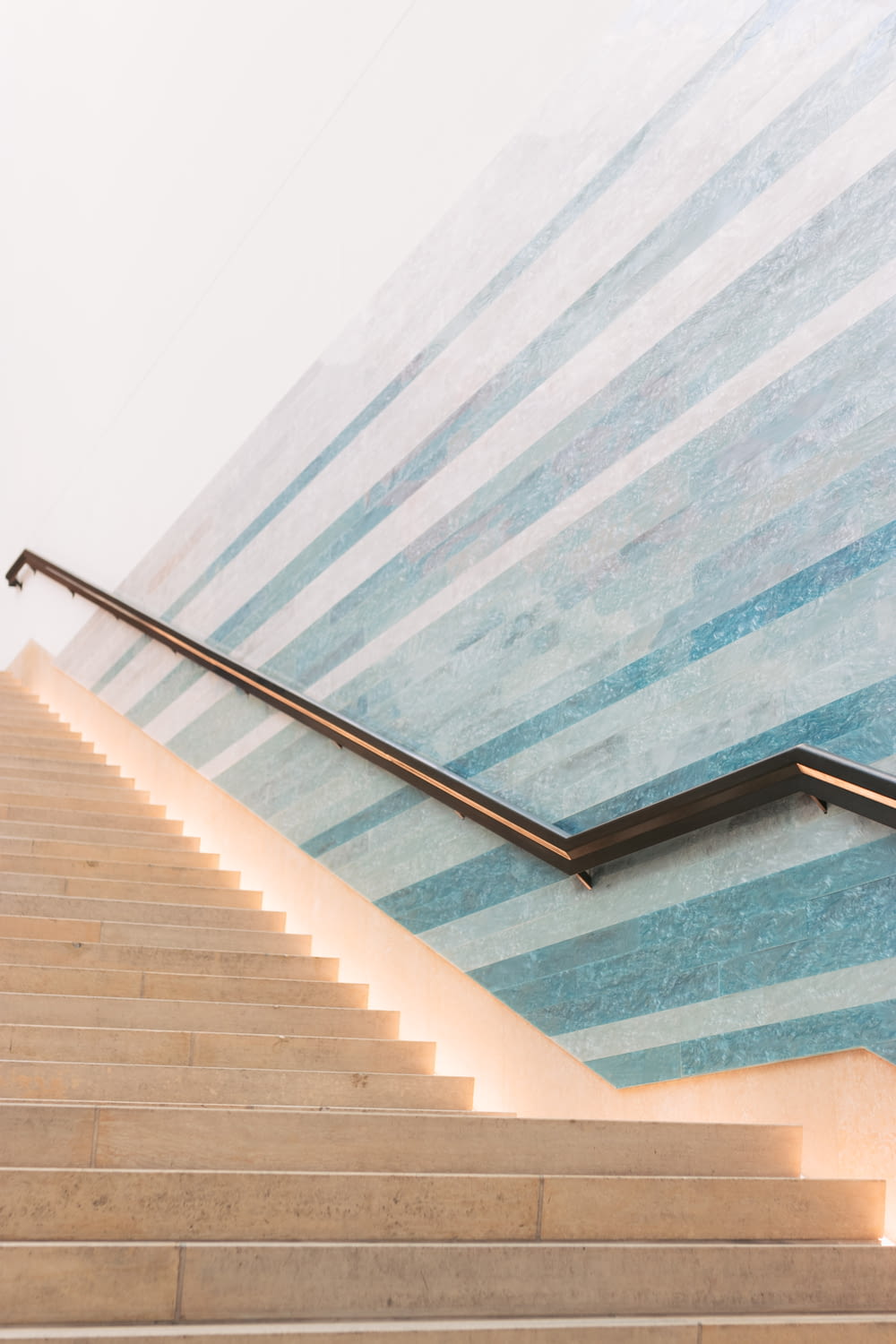 low-angle photography of stairs