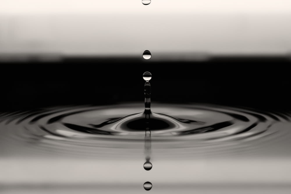 water drop and ripple
