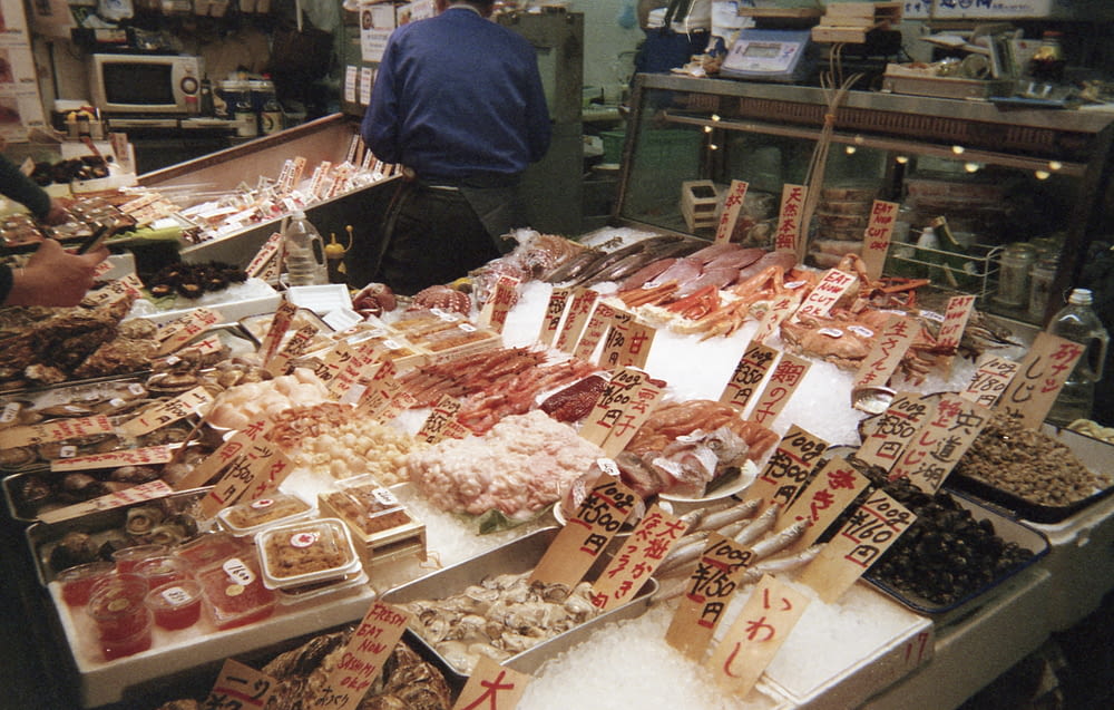 seafoods display