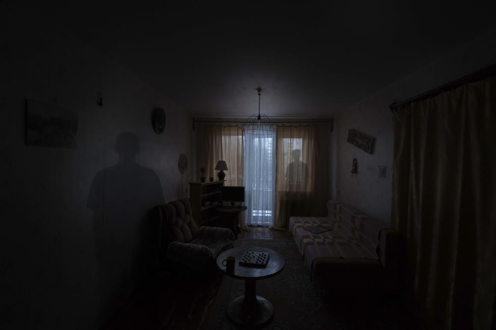 two shadows inside room
