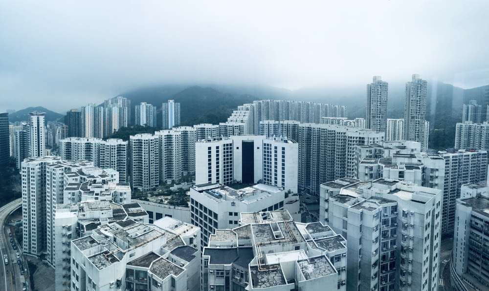 aerial view photography of high-rise buildings