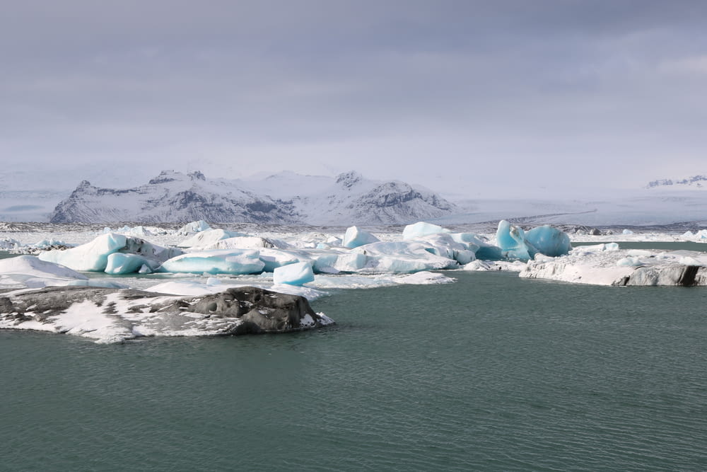 Vue de la fonte des icebergs