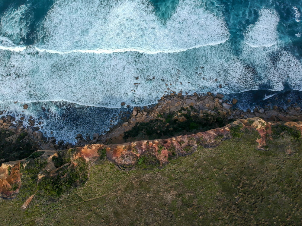 aerial photo of ocean during dayimte