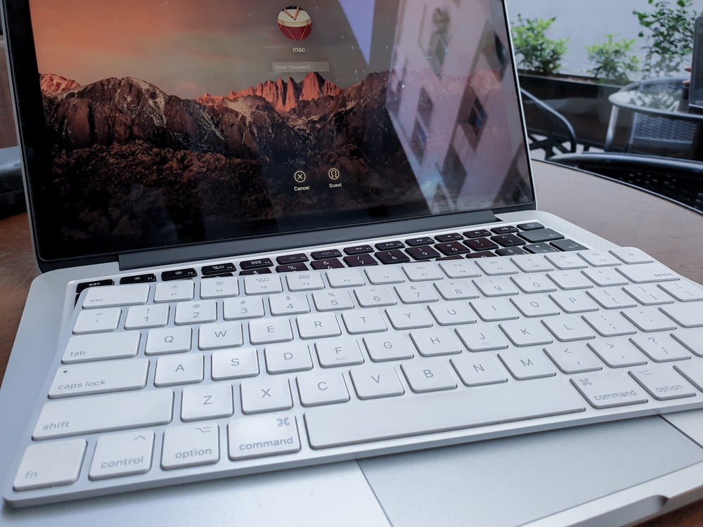 Apple-Tastatur auf dem MacBook Pro