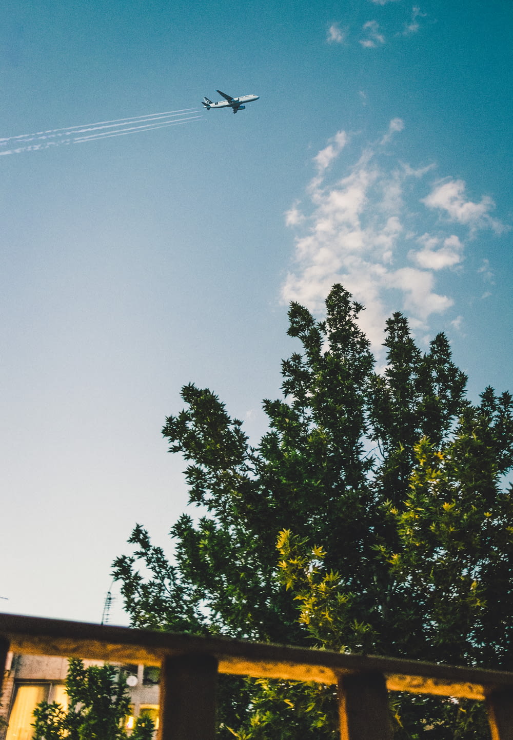 plane flying during daytime