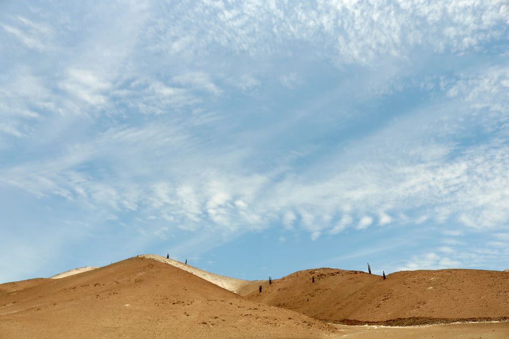 landscape photography of desert mountain