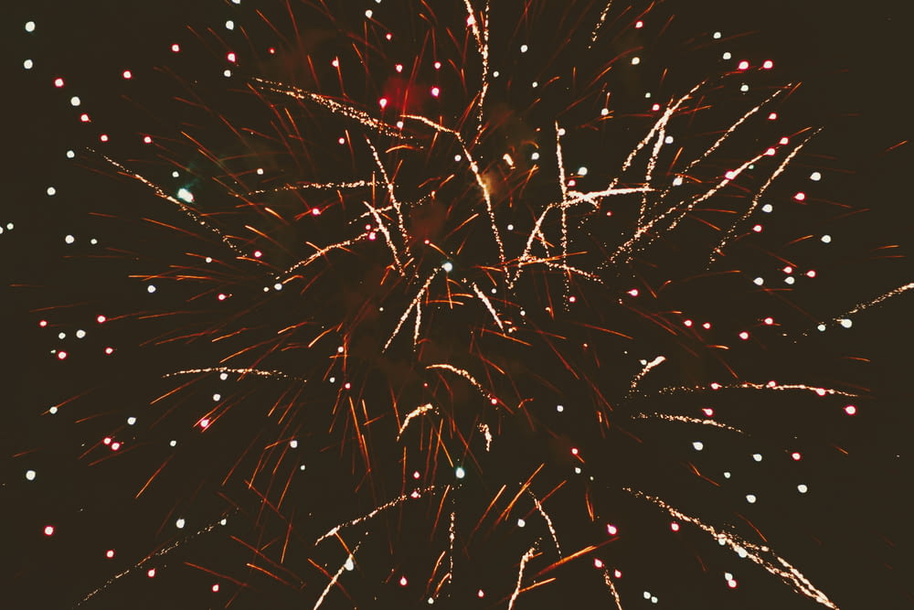 fireworks during night
