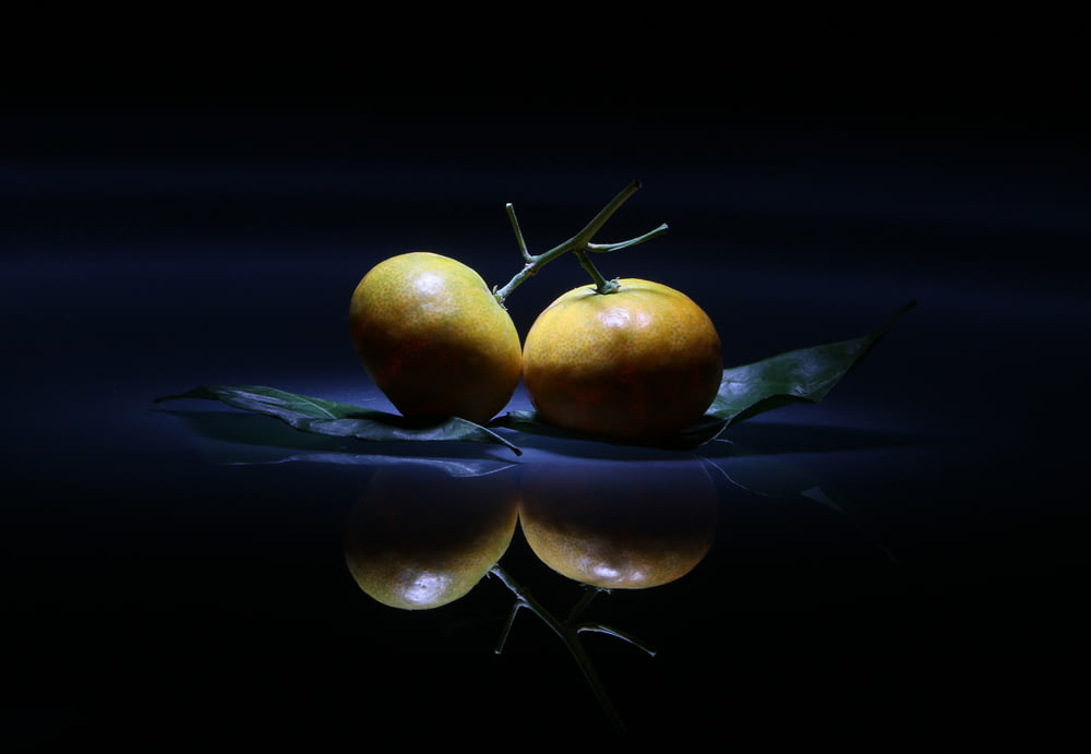 two yellow fruits